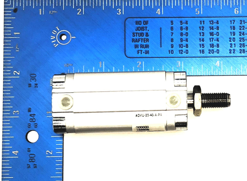 Festo 10 Bar / 145 PSI Pmax Pneumatic Cylinder ADVU-20-40-APA (156606) NOS