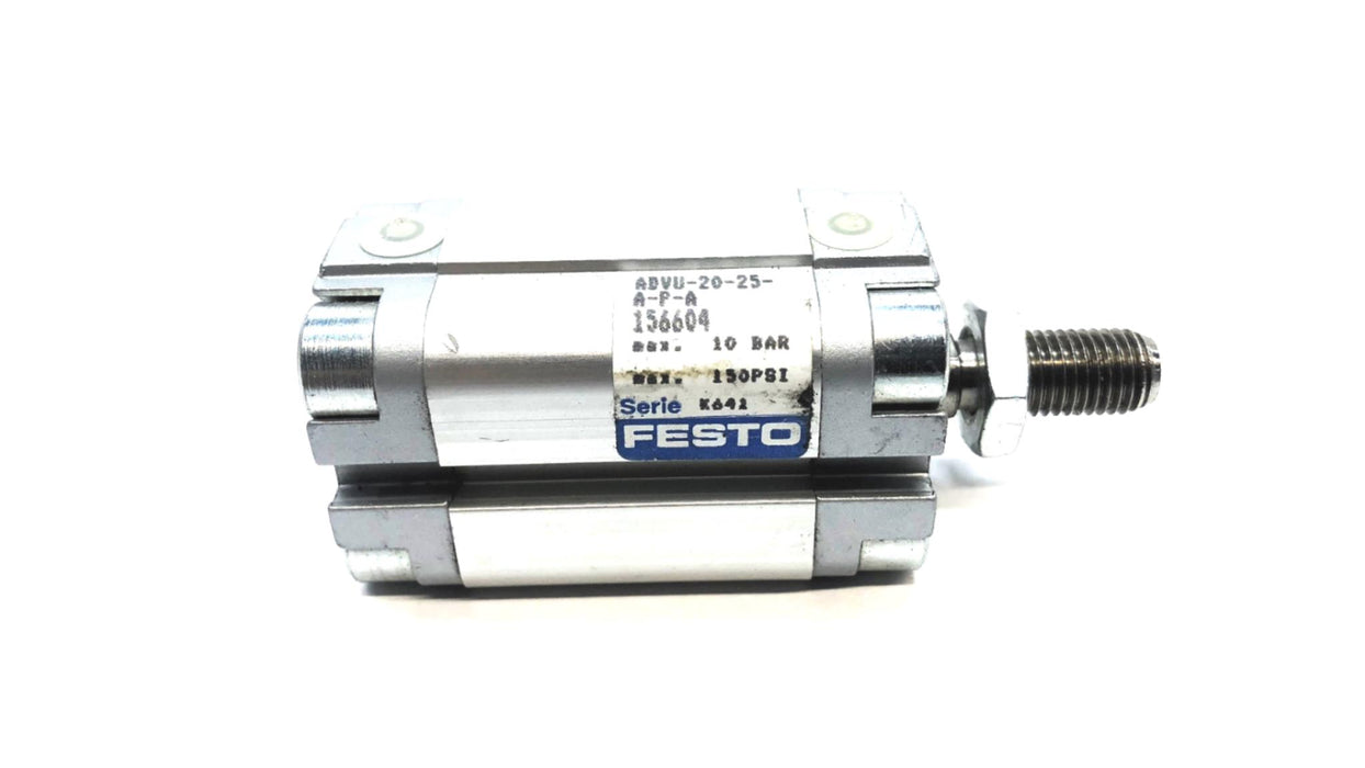 Festo 10 Bar / 150 PSI Pmax Pneumatic Cylinder ADVU-20-25-A-P-A (156604) NOS