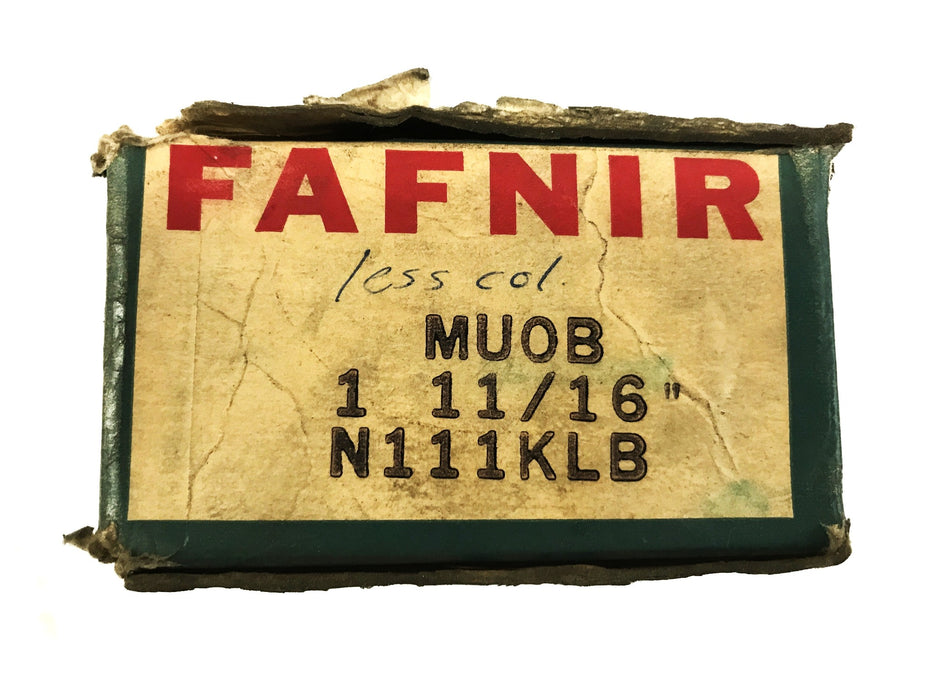 Fafnir 1-11/16 inch Insert Ball Bearing N111KLB NOS