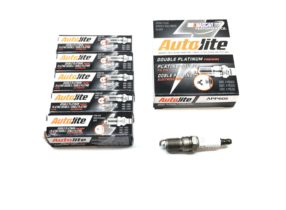 Autolite Double Platinum Finewire Spark Plug APP605 [Lot of 5] NOS