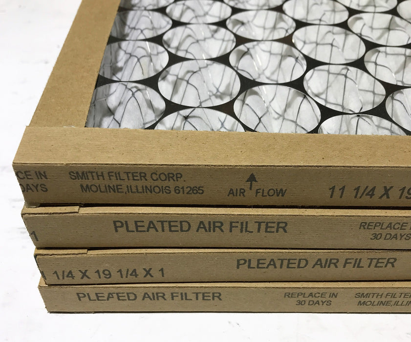 Smith Filters 11-1/4x19-1/4x1 Air Filter Panel [Lot of 4] NOS