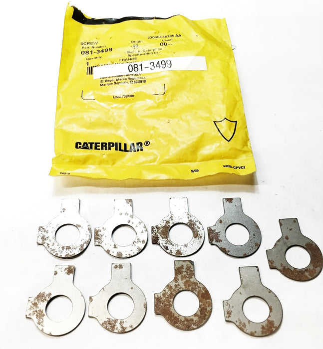 Caterpillar Locking Tab 081-3499 (0813499) [Lot of 9] NOS