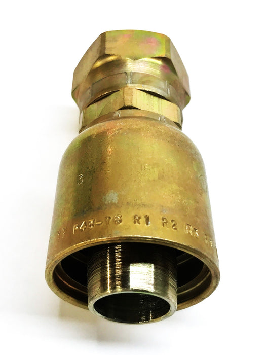 ORFS 1-1/4" Female Swivel Hydraulic Hose Fitting P43-16-R1-R2-R3 NOS