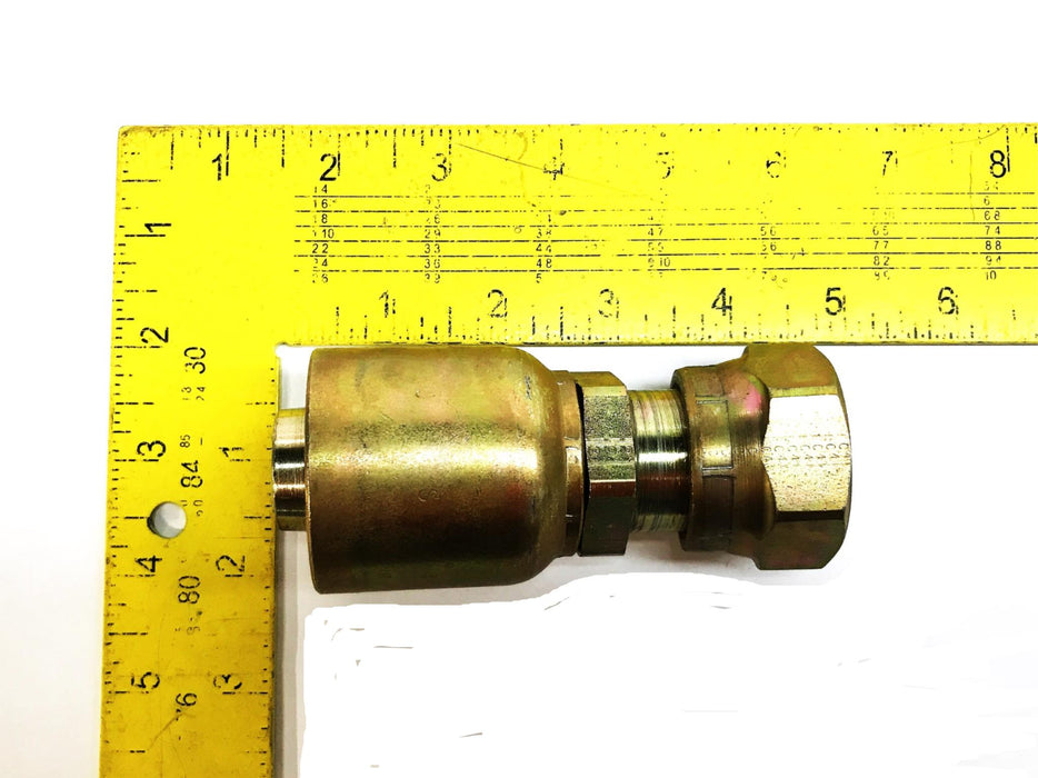 ORFS 1-1/4" Female Swivel Hydraulic Hose Fitting P43-16-R1-R2-R3 NOS