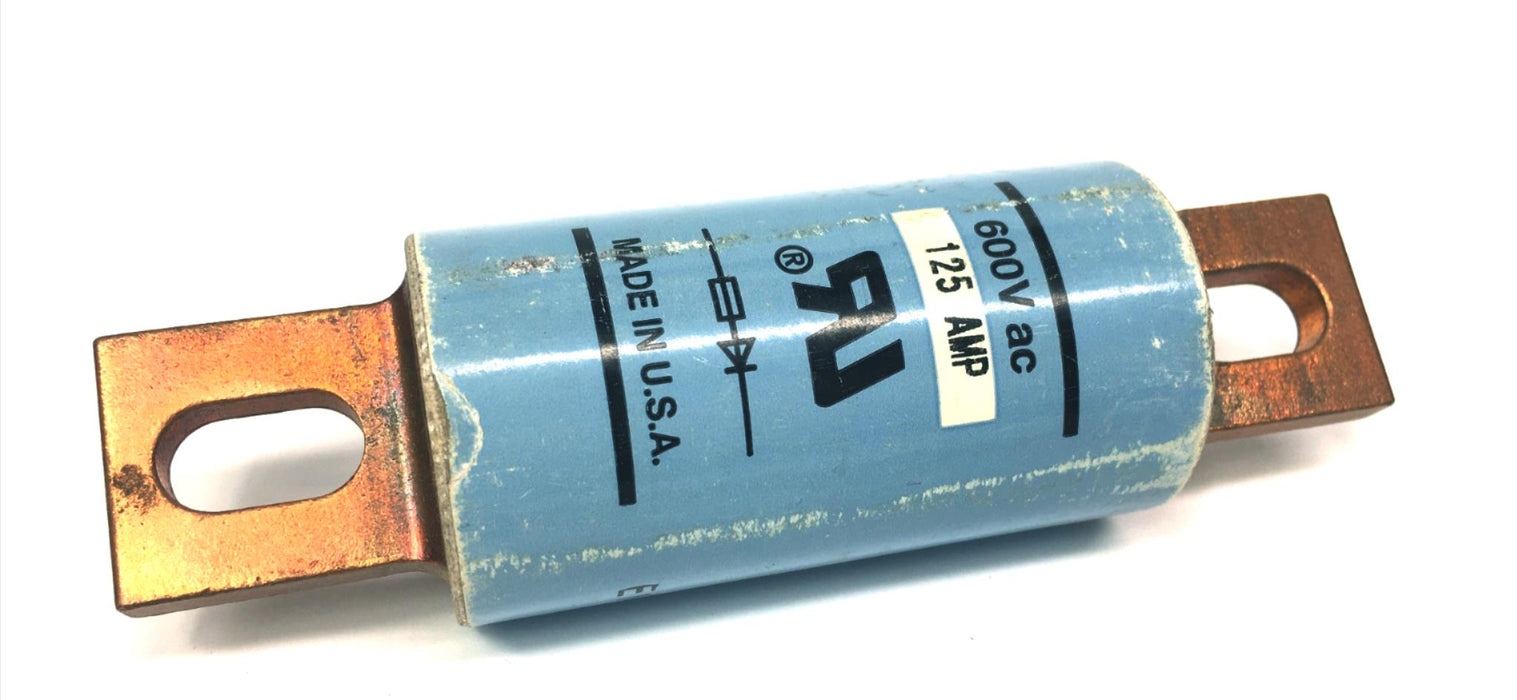 EATON BUSSMANN KAC-125 125A Fiberglass High Speed Semiconductor Fuse 600VAC NOS