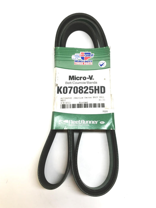 Car Quest/Gates 15/16" x 83-1/8" Heavy Duty Micro-V Drive Belt K070825HD NOS