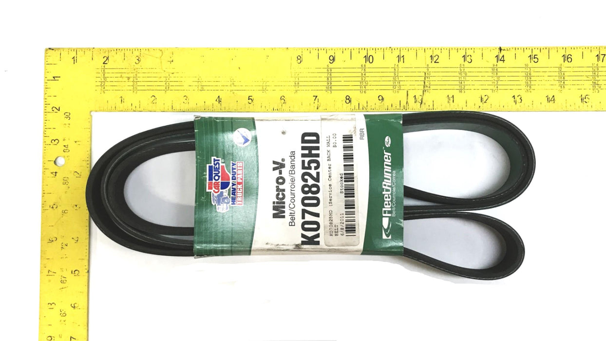 Car Quest/Gates 15/16" x 83-1/8" Heavy Duty Micro-V Drive Belt K070825HD NOS