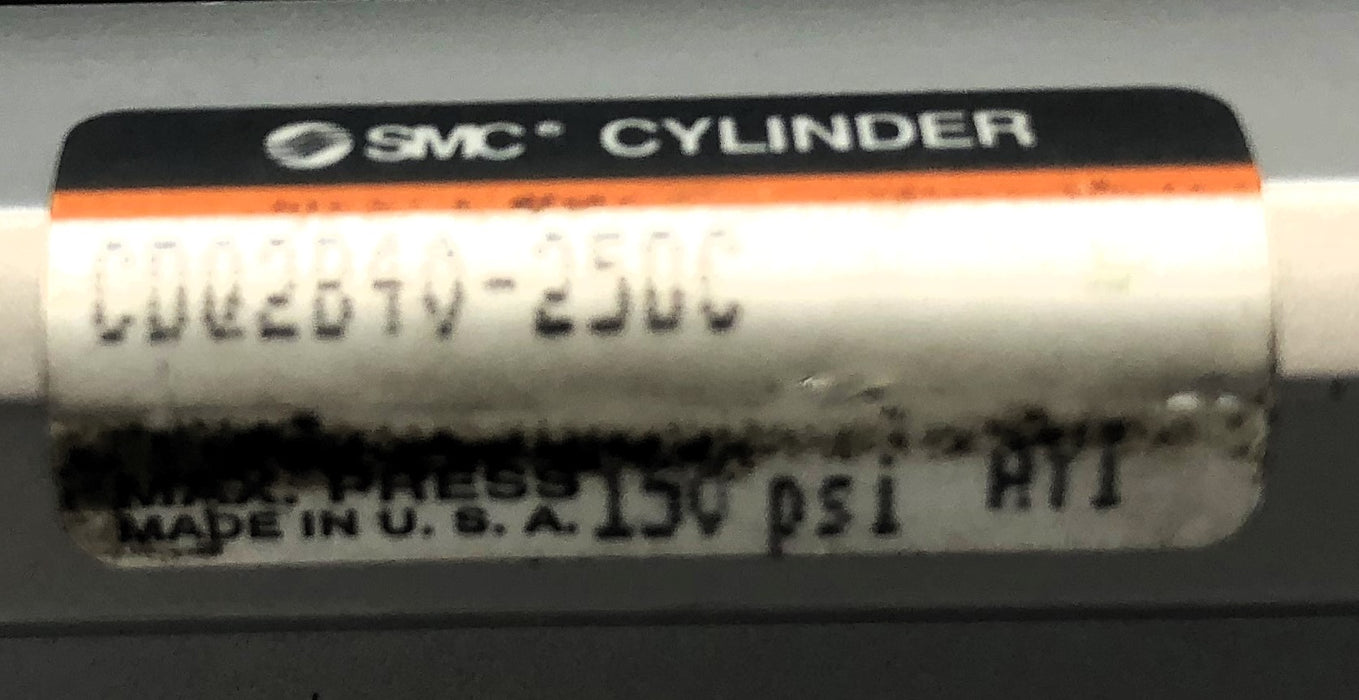 SMC 150 PSI Max Press Pneumatic Cylinder CDQ2B40-25DC USED