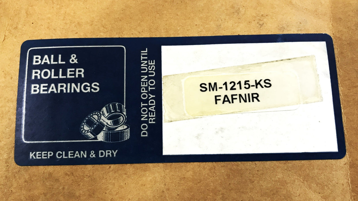 Fafnir Insert Bearing and Collar SM-1215-KS NOS