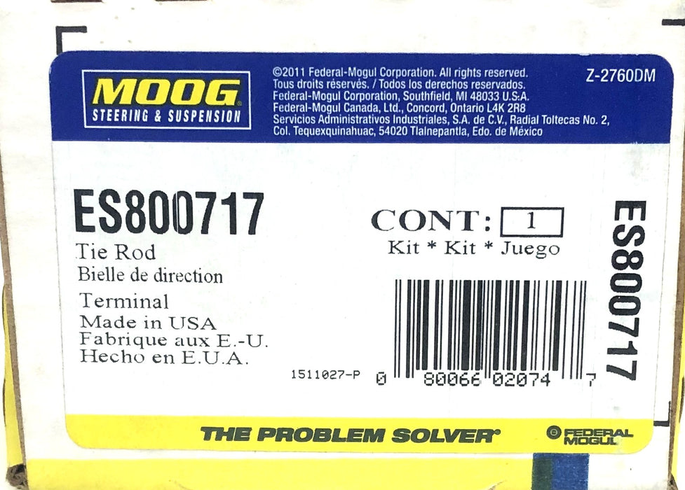 Moog Steering Tie Rod End Kit ES800717 NOS