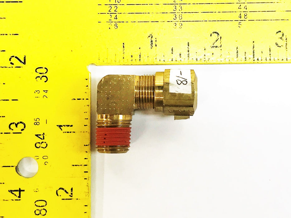 Eaton 3/8" Tube Male x 3/8" Thread Male Compression Elbow [Lot of 3] NOS