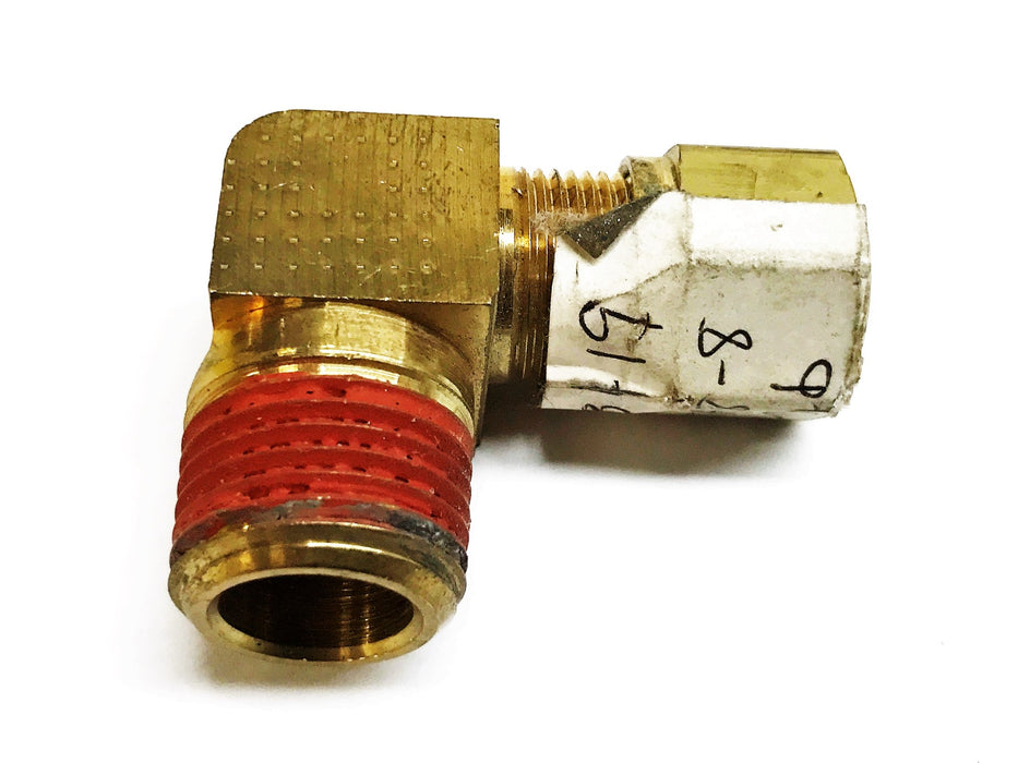 Eaton 1/2" Tube Male x 1/2" Thread Male Brass Compression Elbow [Lot of 3] NOS