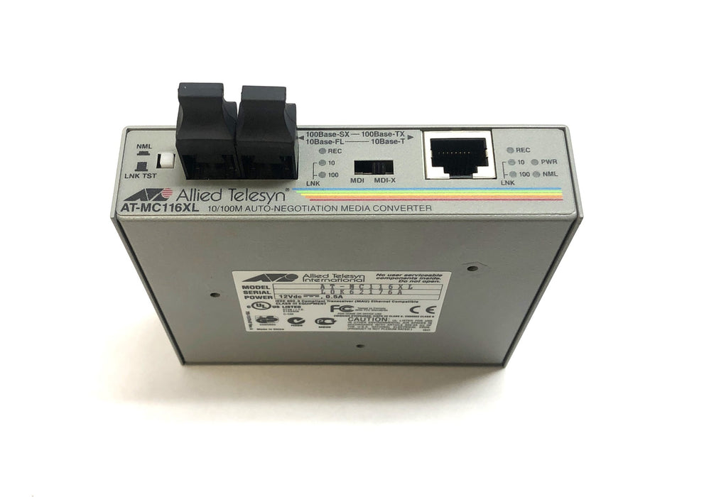 Allied Telesyn Auto-Negotiation Media Converter AT-MC116XL (990-01749-10) NOS