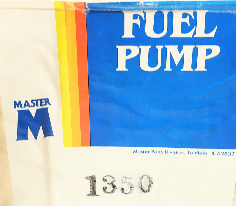 Master Fuel Pump 1350 Assembly (Missing Hardware) NOS
