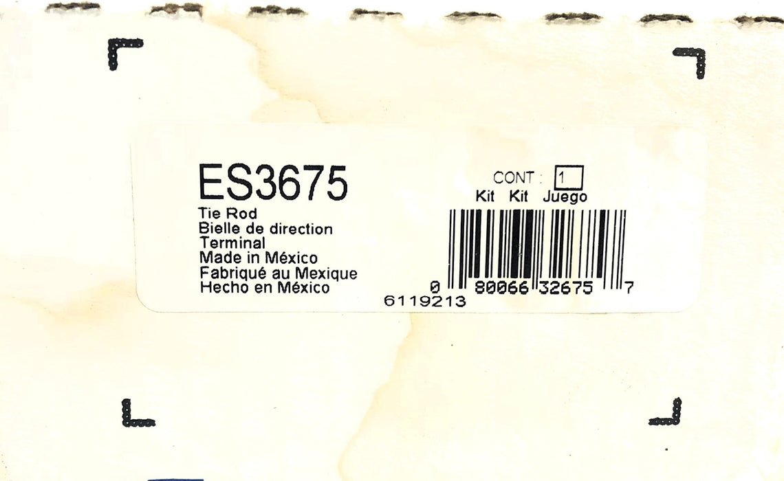 Moog Steering Tie Rod End Kit ES3675 NOS