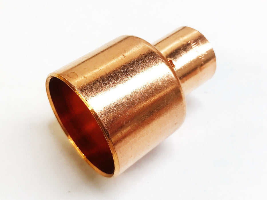 Nibco Approx .874" ID x 1.488" ID  Copper Reducing Coupling 600-2 [Lot of 3] NOS