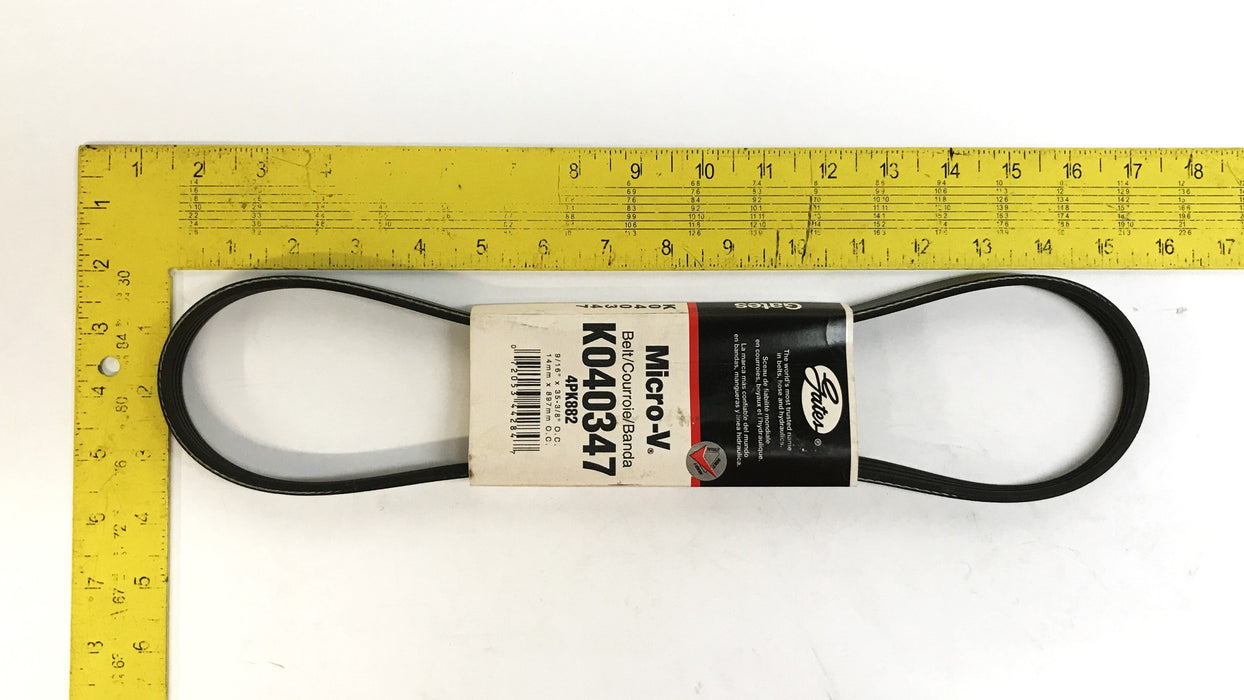 Car Quest/Gates 9/16" x 35-3/8" Micro-V Drive Belt K040347 [Lot of 2] NOS