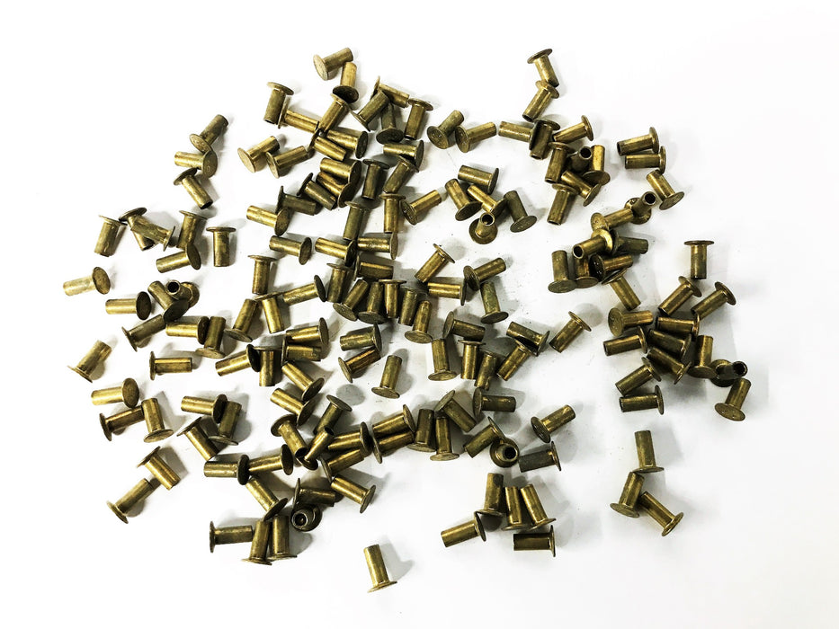 Unbranded Brass Brake Shoe Rivet Type 10-9 (Lot of 150] NOS