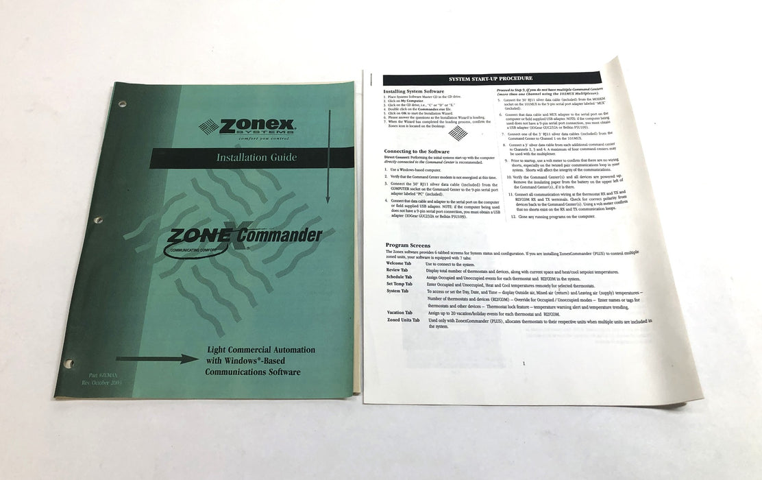 Centro de comando Zonex con sensores LAS 3-HD y módem externo 101CEC (ZCMAN) NOS