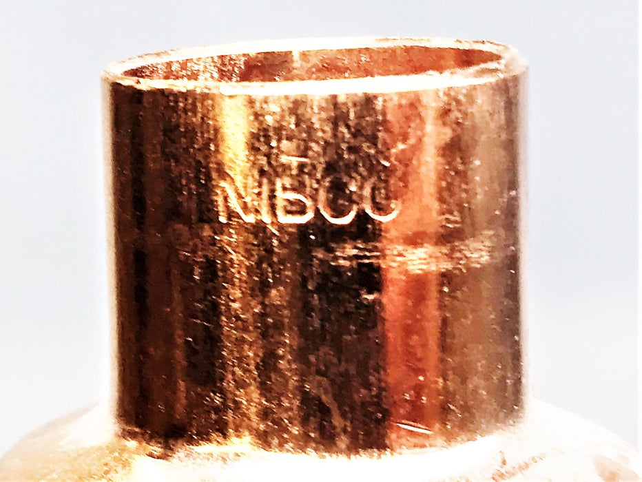 Nibco Approx .874" ID x 1.488" ID  Copper Reducing Coupling 600-2 [Lot of 3] NOS