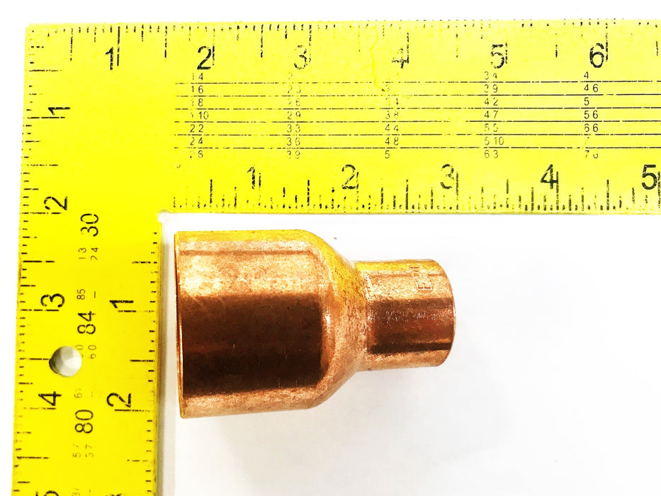 Familian 1-1/2" x 3/4" Copper Reducing Coupling 1-670-38-6849 [Lot of 3] NOS