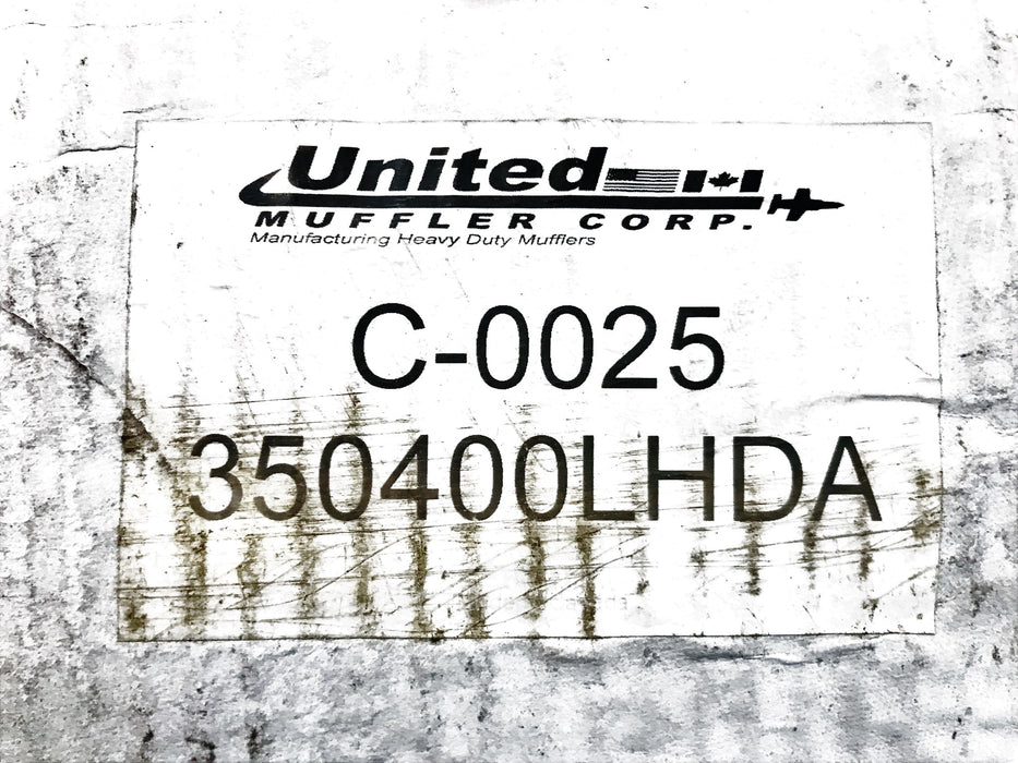 United Muffler Corporation Stainless Steel Muffler C-0025 NOS