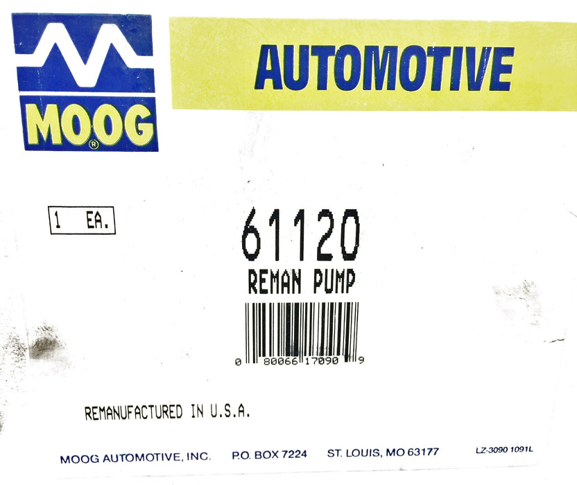 Moog Power Steering Pump 61120 REMANUFACTURED