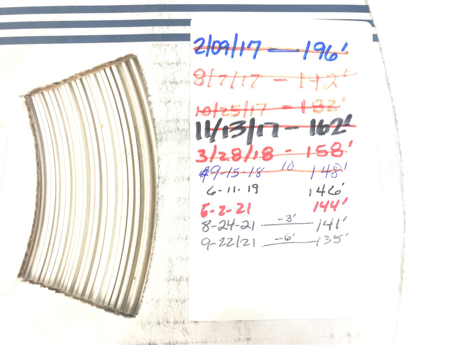 ALPHA WIRE FIT 221 1" WHITE HEAT SHRINK TUBING 135+' LENGTH 5975257816 NOS