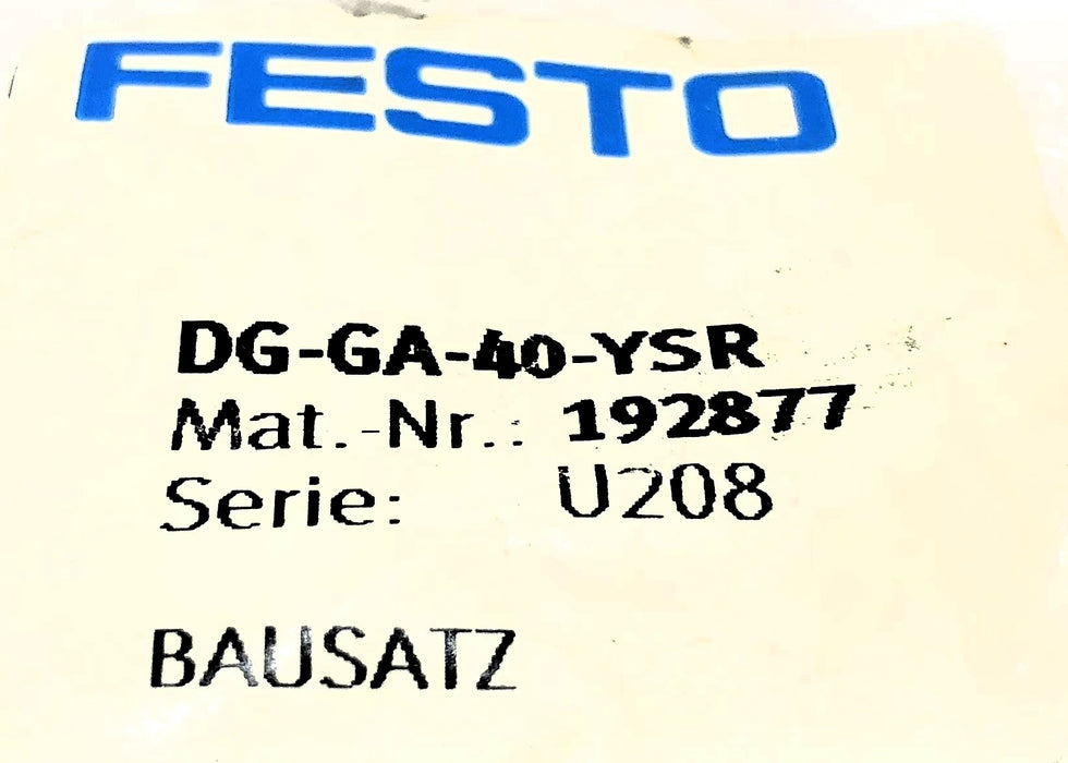 Festo Pneumatic Shock Absorber Kit DG-GA-40-YSR  NOS