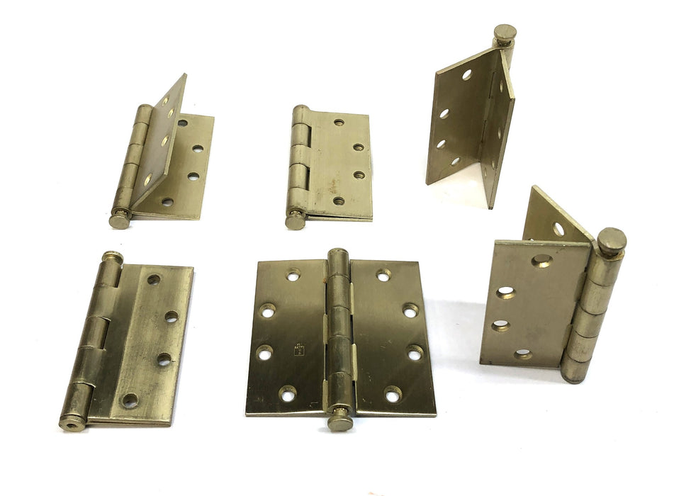 Hager 4.5"X4.5" Full Mortise Hinges with Hardware (3ct Box) 1279 [Lot of 2] NOS