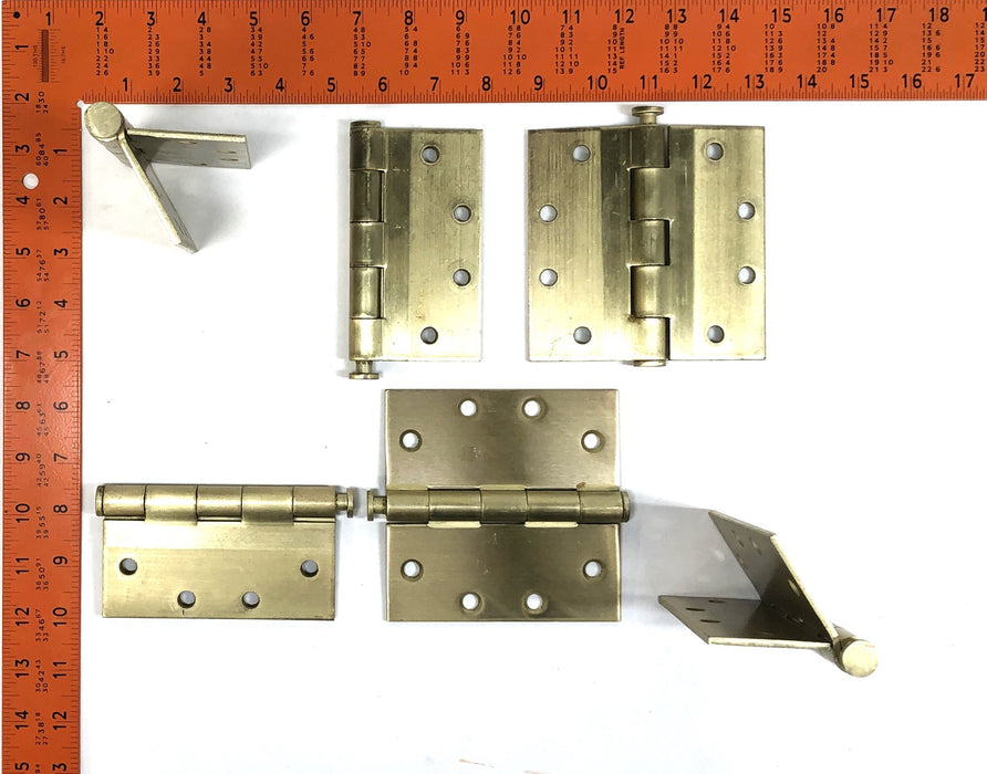 Hager 4.5"X4.5" Full Mortise Hinges with Hardware (3ct Box) 1279 [Lot of 2] NOS