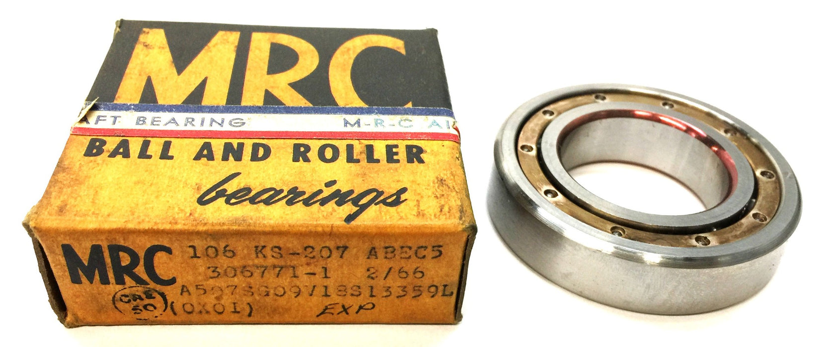 MRC Aircraft Roller Bearing 106KS207 (ABEC5) NOS
