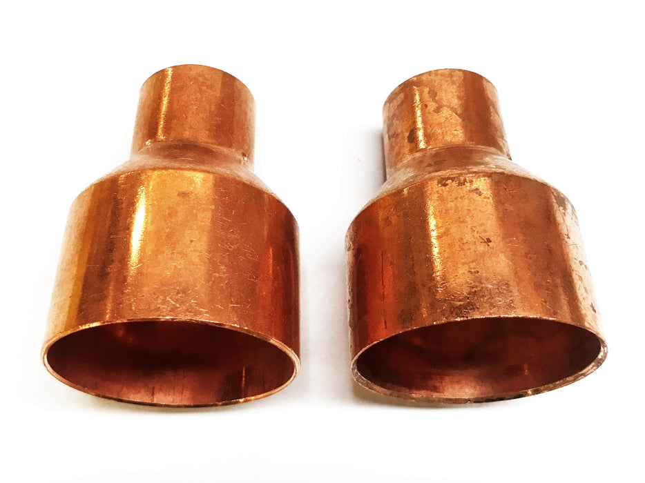 EPC 2-1/8" x 1-1/8" Copper Reducing Coupling [Lot of 2] NOS