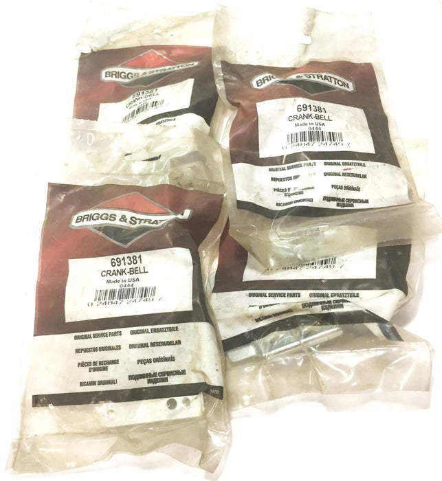 Briggs & Stratton OEM Bell Crank 691381 [Lot of 4] NOS