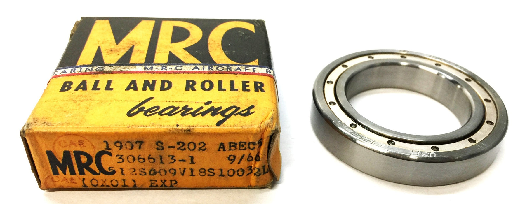 MRC Aircraft Roller Bearing 1907S202 (ABEC5) NOS