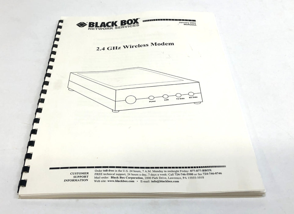 Black Box 2.4GHz Wireless Modem MDR200A NOS