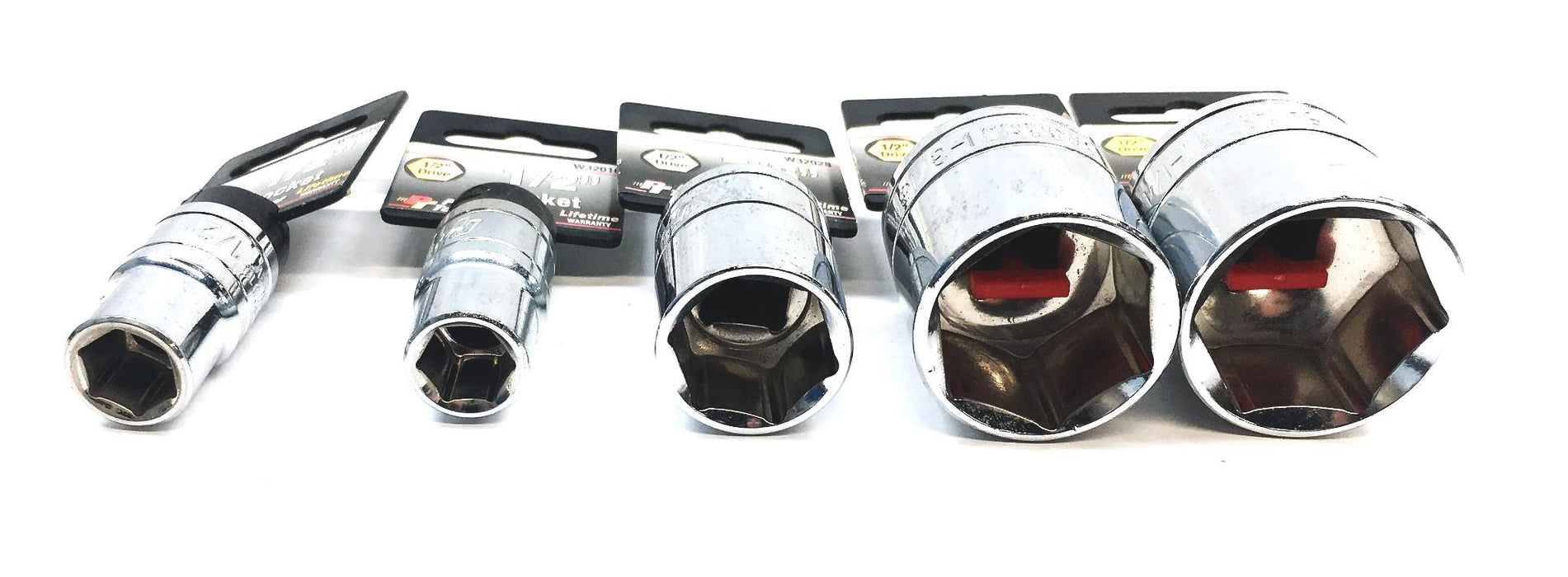 Performance Tools 5 Piece 1/2IN Drive Socket Set W32016 W32028 W32038 W32040 NOS
