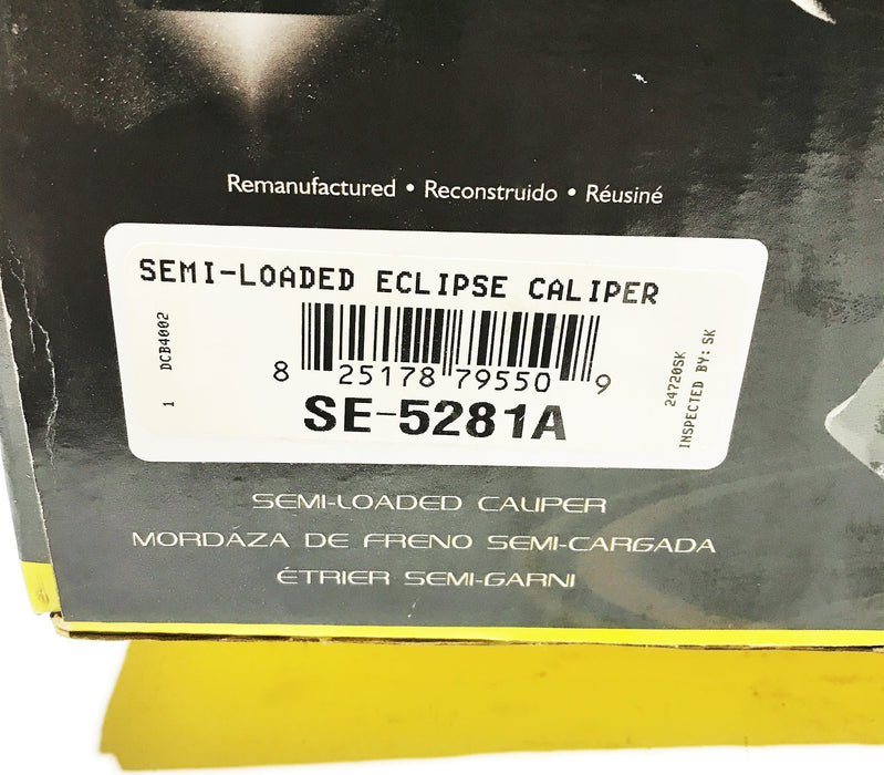 Napa "Total Eclipse" Re-Manufactured Semi-Loaded Brake Caliper SE-5281A NOS