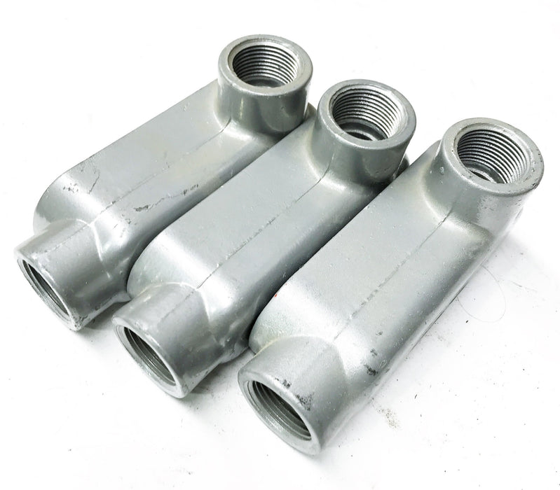 UL 3/4" Aluminum Type LL Conduit Outlet Body E30640 [Lot of 3] NOS