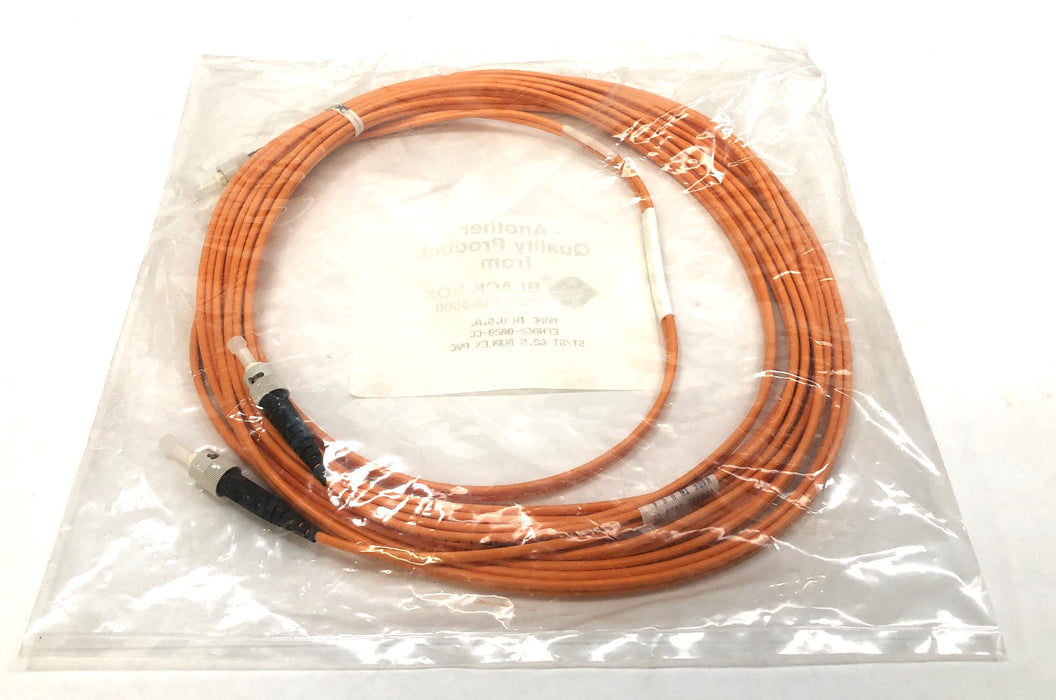 Black Box 20' ST/ST 62.5 Duplex PVC Fiber Optic Cable EFN062-0020-CC NOS