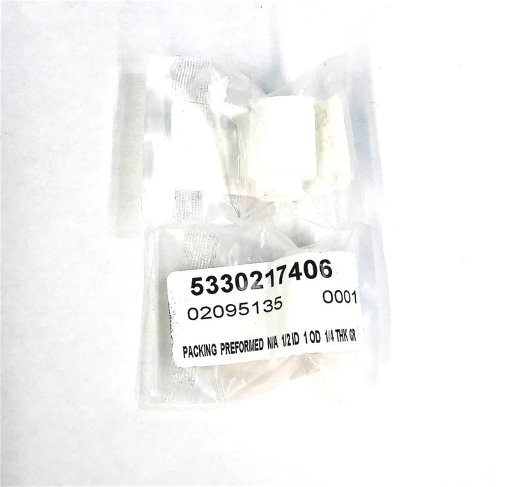 FISHER CONTROLS 1/2x1x1/4 PREFORMED PACKING RING 5330217406 [LOT OF 2] NOS