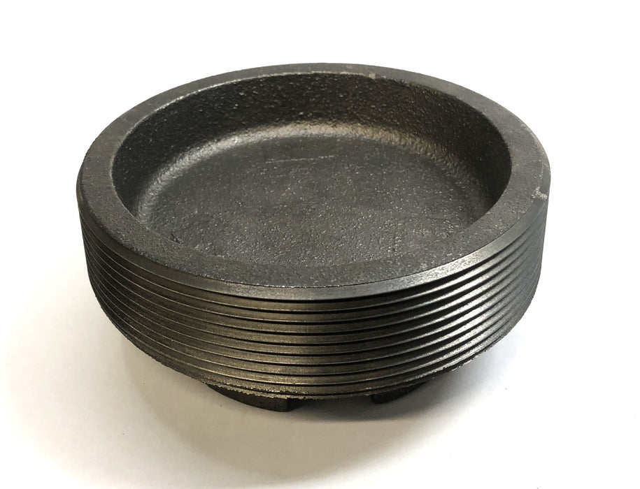 JP Ward 5" Black Iron Threaded Barhead Cored Plug NOS