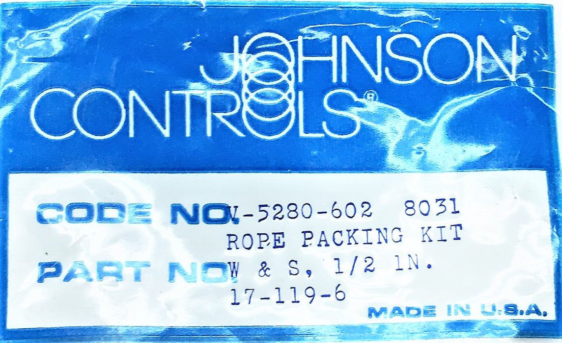 Johnson Controls Rope Packing Kit V-5280-602 [Lot of 3] NOS