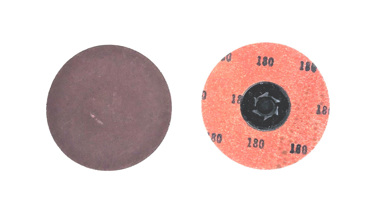MERIT ABRASIVES QUICK CHANGE SANDING DISCS 3" DIAMETER 180-GRIT [LOT OF 25] NOS