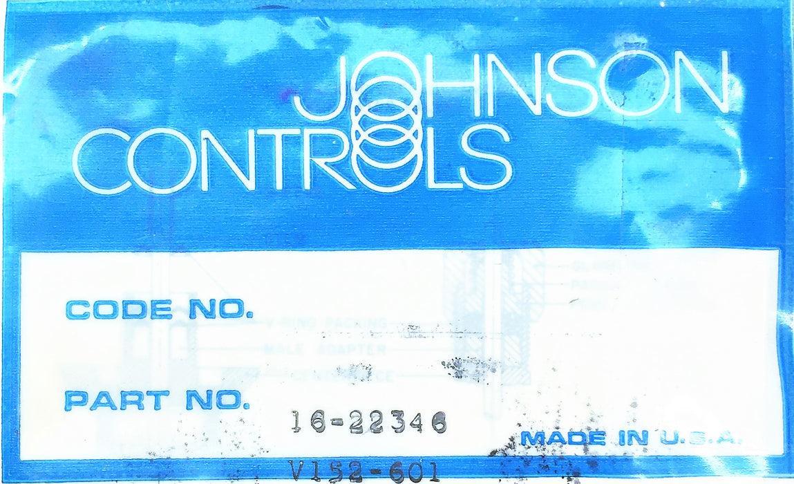 Johnson Controls Packing Kit V152-601 NOS