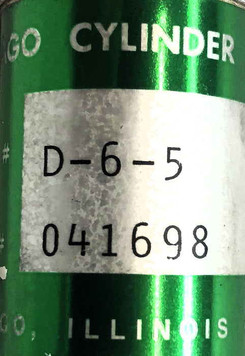 Chicago Cylinder Pneumatic Cylinder D-6-5 USED
