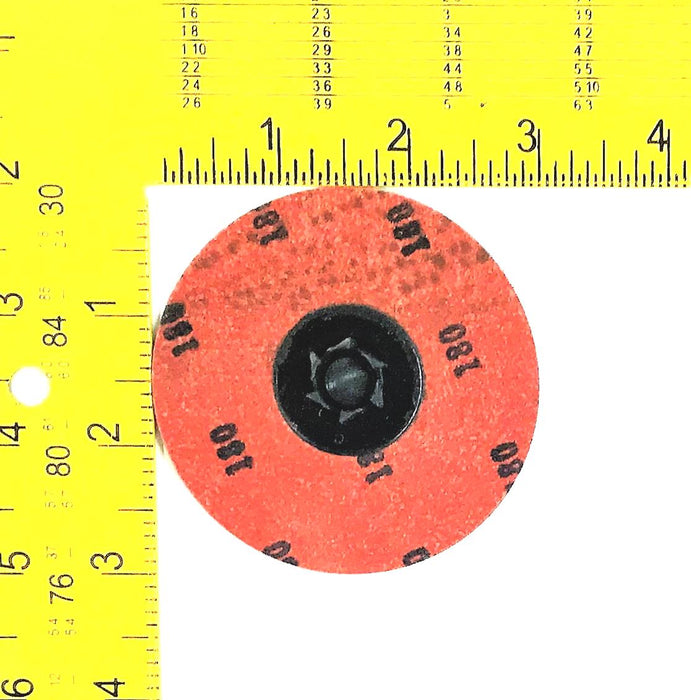 MERIT ABRASIVES QUICK CHANGE SANDING DISCS 3" DIAMETER 180-GRIT [LOT OF 25] NOS