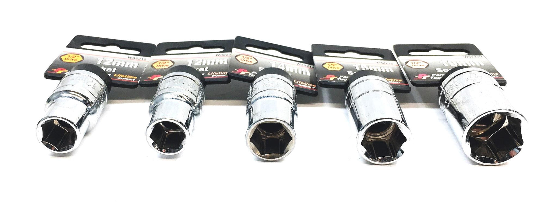 Performance Tools 5 Piece 1/2IN Drive Socket Set W32212 W32214 W32215 W32219 NOS