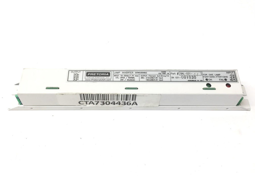 Pretoria Lamp Inverter Ballast BAL-031-01