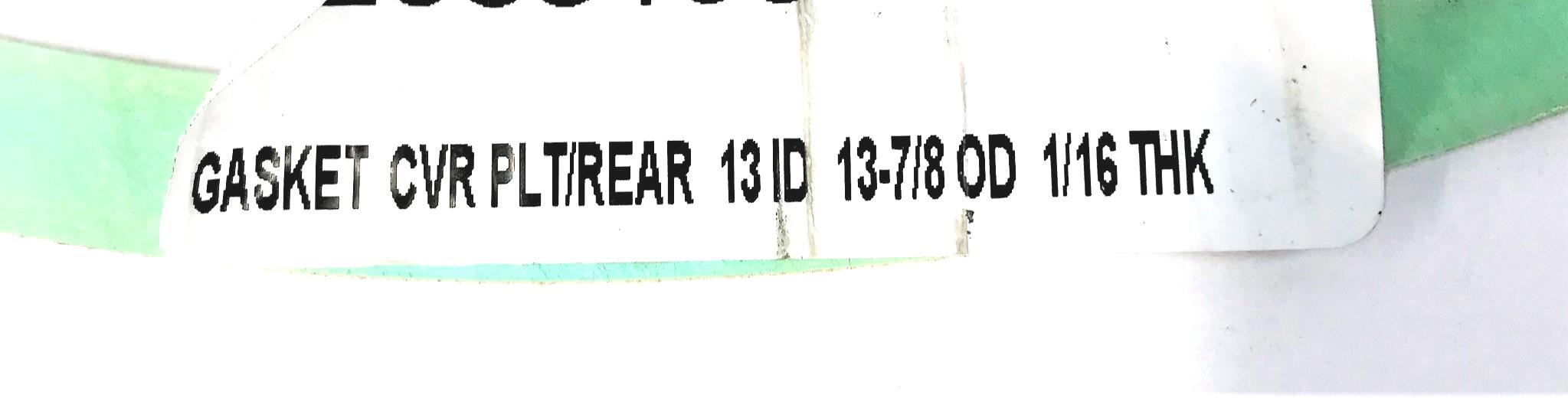 UNBRANDED NON-ASB GASKET 13"ID 13-7/8"OD 1/16"THICK 1/2"WIDTH [LOT OF 5] NOS